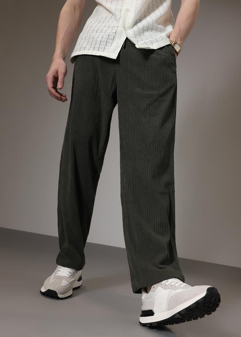 Combo of 2 Men's Caudray Fabric Stylish Pants || VIBZU