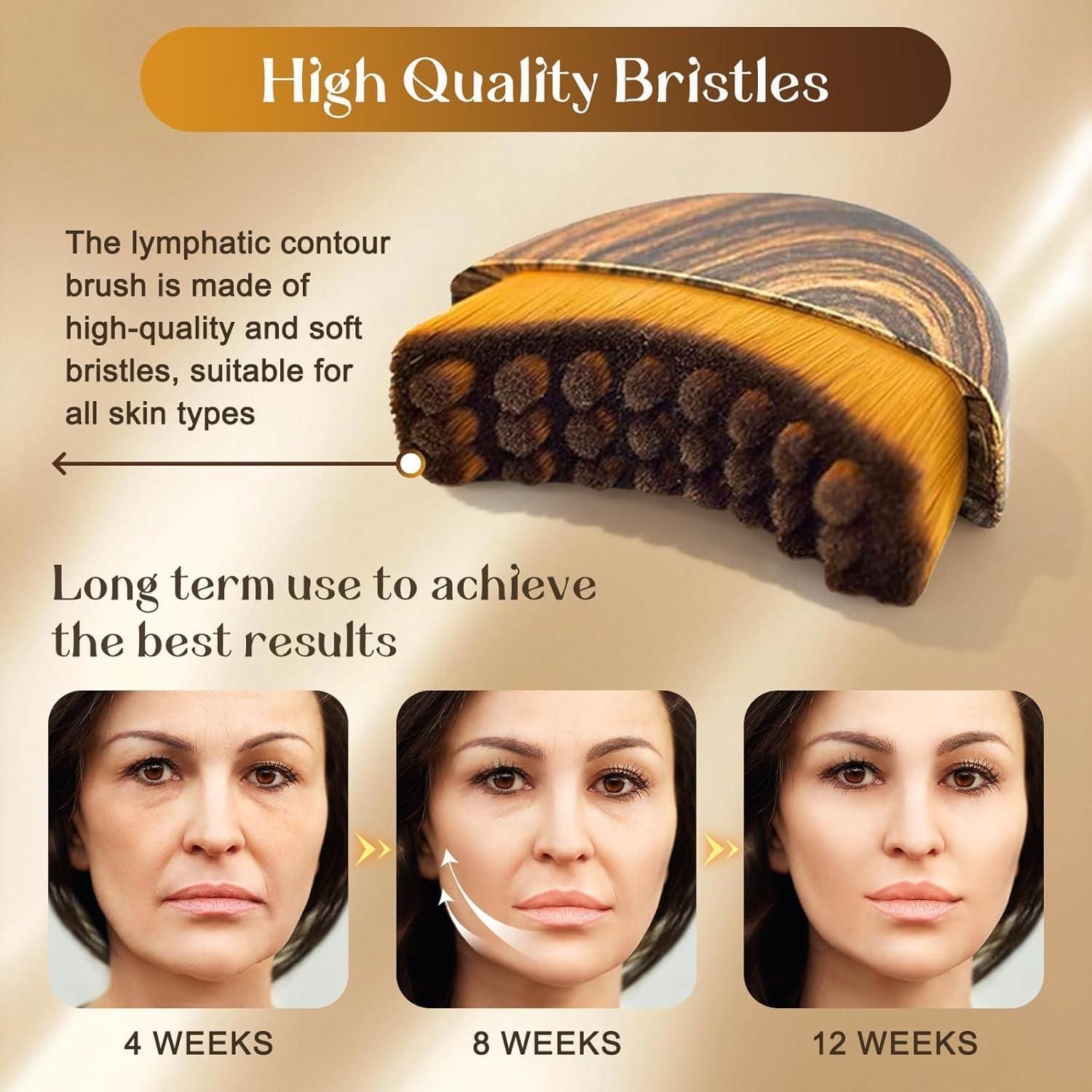 Lymphatic Contour Face Brush - Facial Massager for Jawline, Chin & Neck || VIBZU