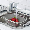 Stainless Steel Colander Oval Shape Big Size || VIBZU