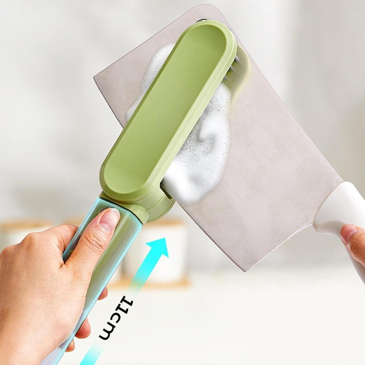 4 in 1 Double-Ended Kitchen Cutlery Cleaner Brush || VIBZU