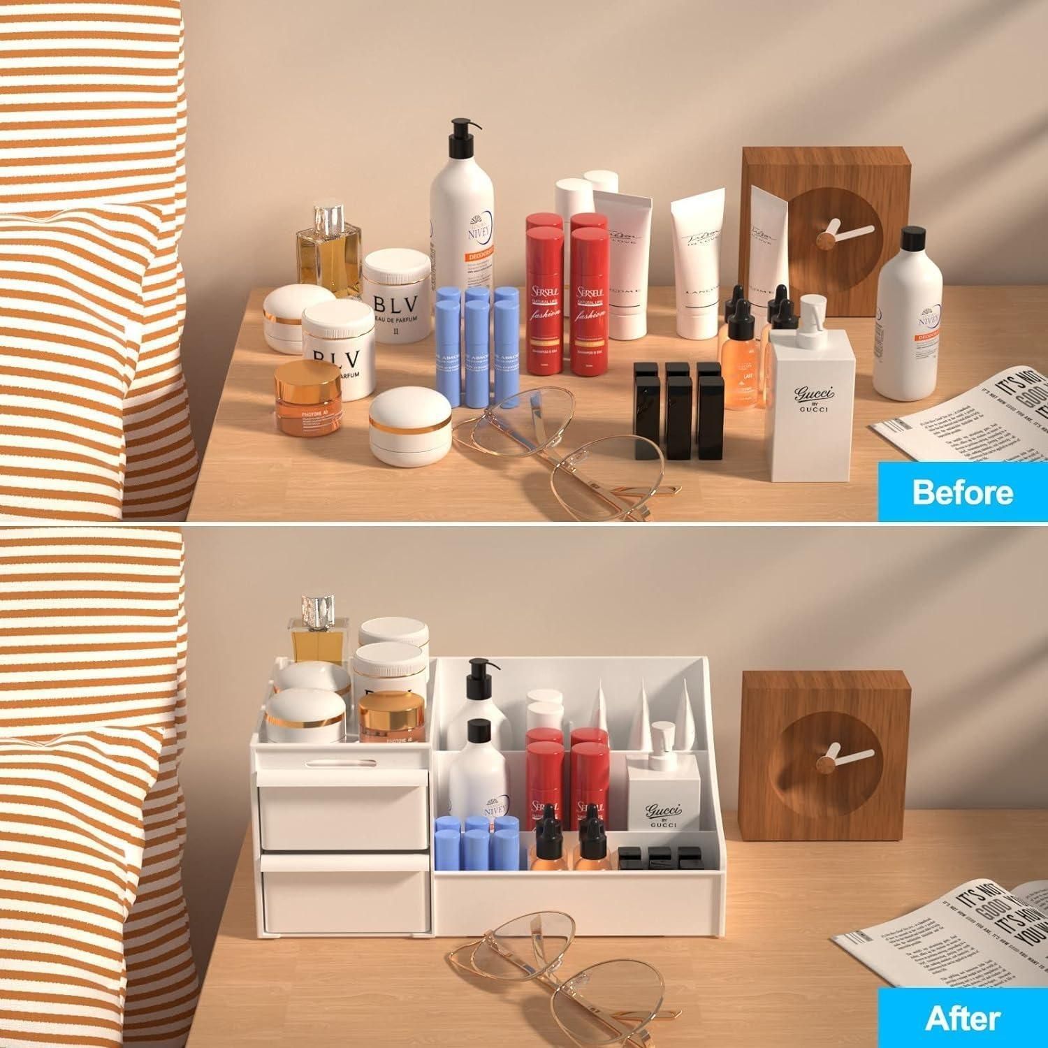 Ornaments, Cosmetic and Stationery Storage Organizer || VIBZU