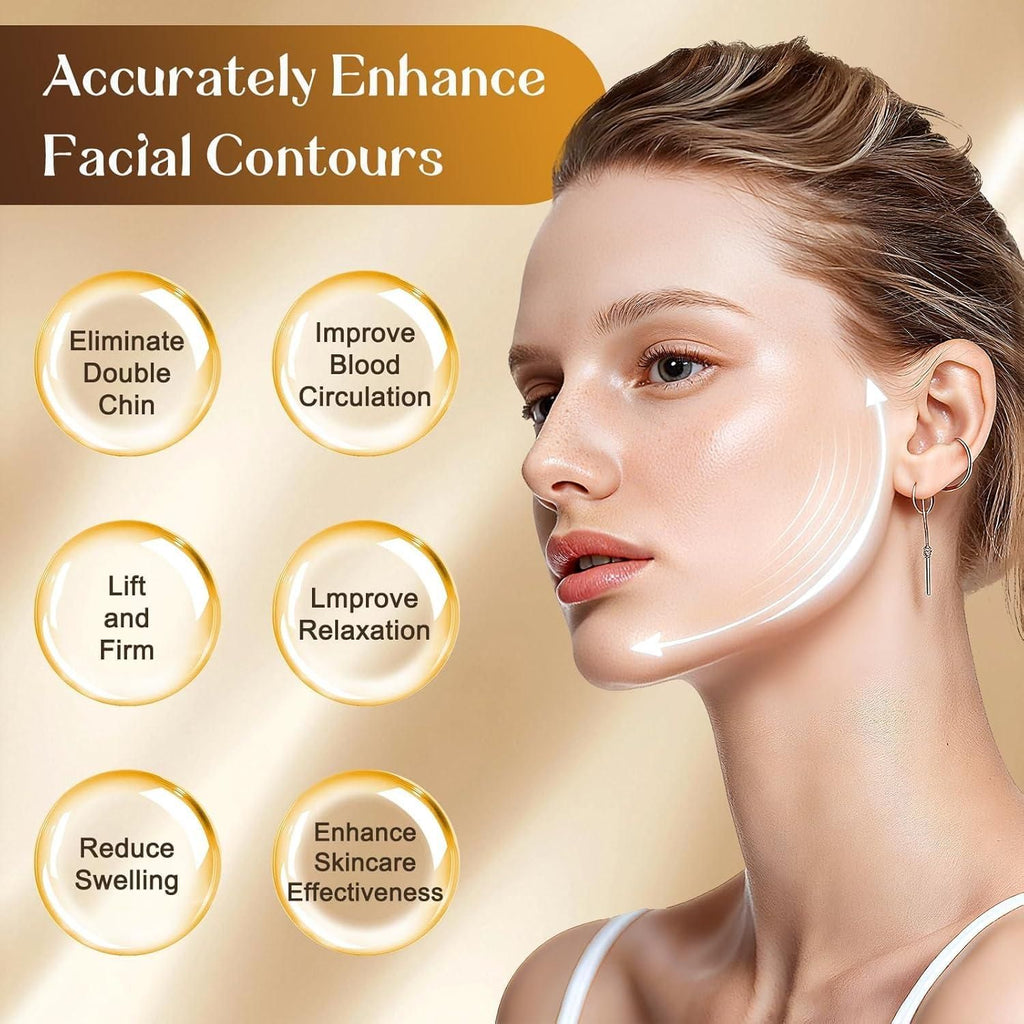 Lymphatic Contour Face Brush - Facial Massager for Jawline, Chin & Neck || VIBZU